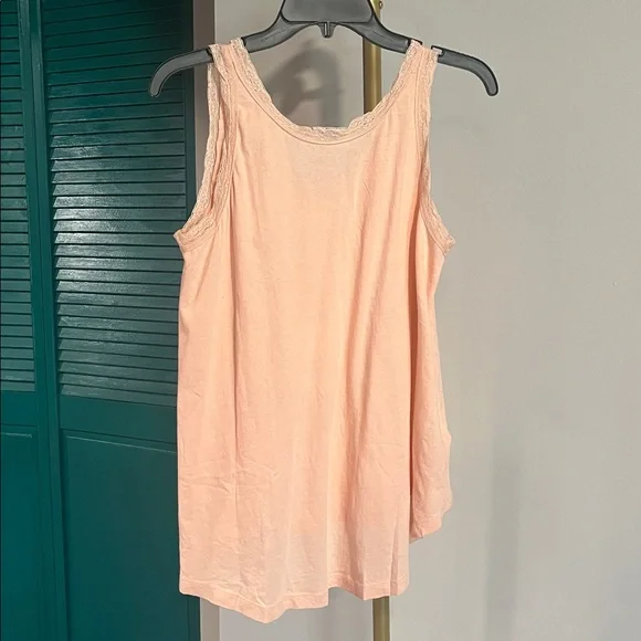 NEW WITH TAGS – THE GREAT. The Lace Slouch Sleep Tank | Dusty Rose | Size 3 - Picture 3 of 7